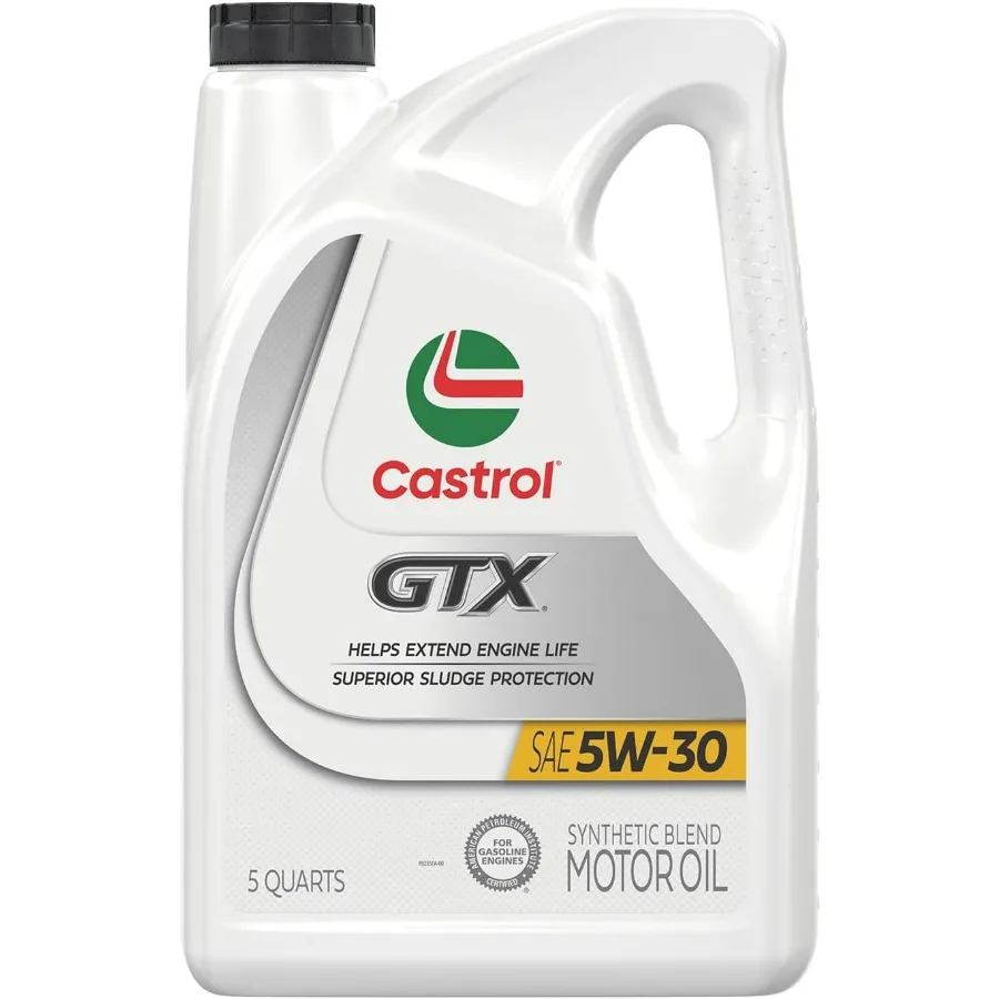 GTX 5W30 زيت محرك المزيج الاصطناعي 5 كوارت لمحركات عالية الأداء في درجات الحرارة القصوى وحالة القيادة الثقيلة