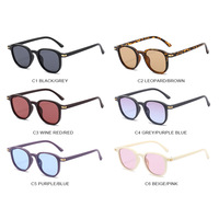 Round Sunglasses Men Fashion Vintage Decor Outdoor Brand Design Shades Women Trendy New in Multi-color Casual Sun Glasses