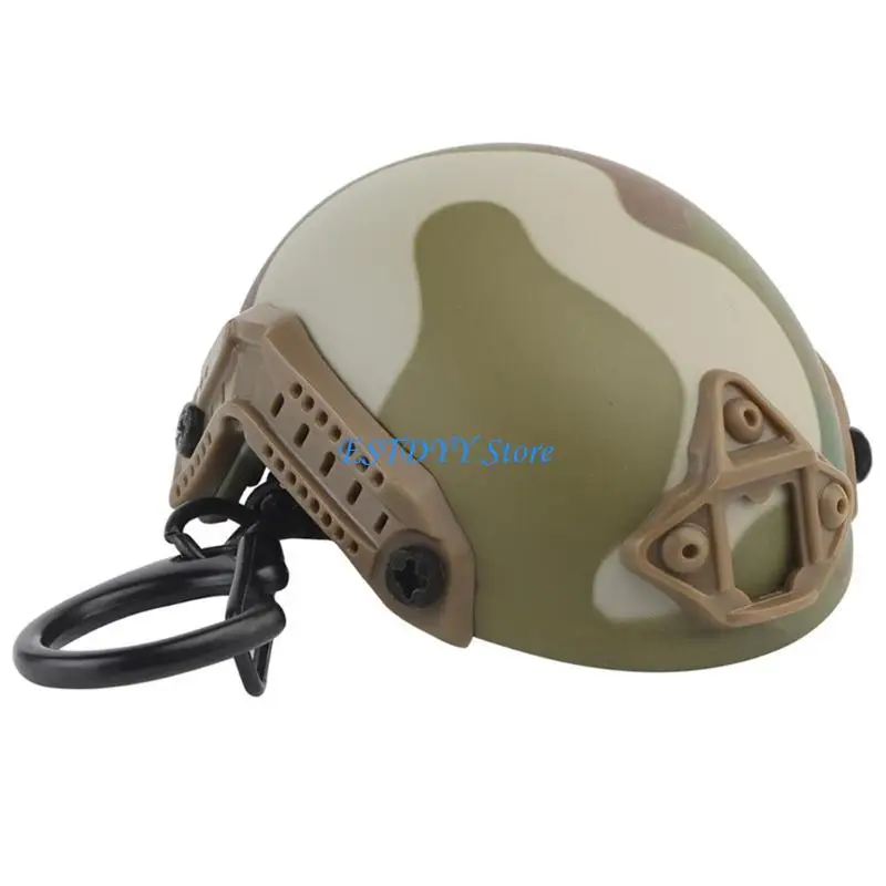 G6DE Small Keychain Helmet Shaped Airsoft Bottle Opener Corkscrew Decoration