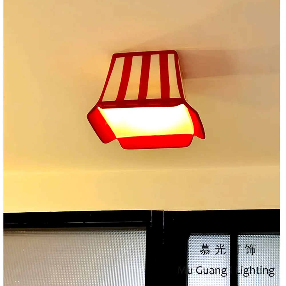 Ceiling Lights, Corridor Lights, Creative Entrance Lights, Striped Ceramic Tube Lights
