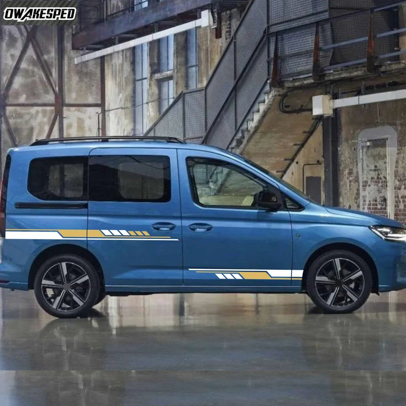 4PCS For Volkswagen VW Caddy MK1 MK2 MK3 MK4 2 3 4 Maxi Kombi Car Stickers Camper Van Graphics Vinyl Decals Tuning Accessories view 2