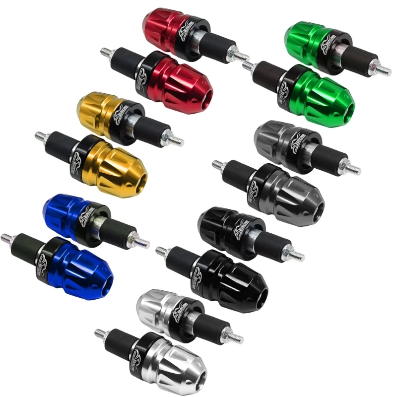 

Dirt Bike Aluminum Construction Safety Handlebar End Plugs Caps for Motorcycle 7/8" 22mm Bars, Enhances Stability 1 Pair