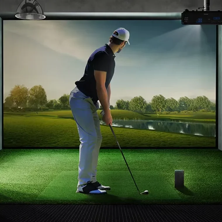 High Quality Commercial Golf Simulator Projector with Infrared Sensor Short Throw Commercial Golf Simulator Set