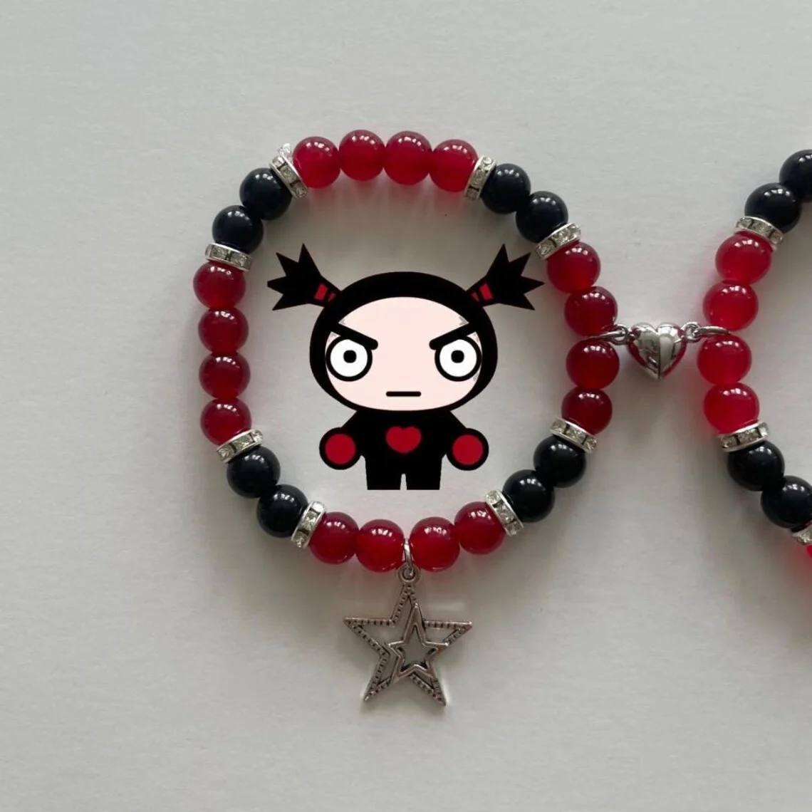 Handmade Y2K Jewelry Pucca & Garu Matching Bracelets