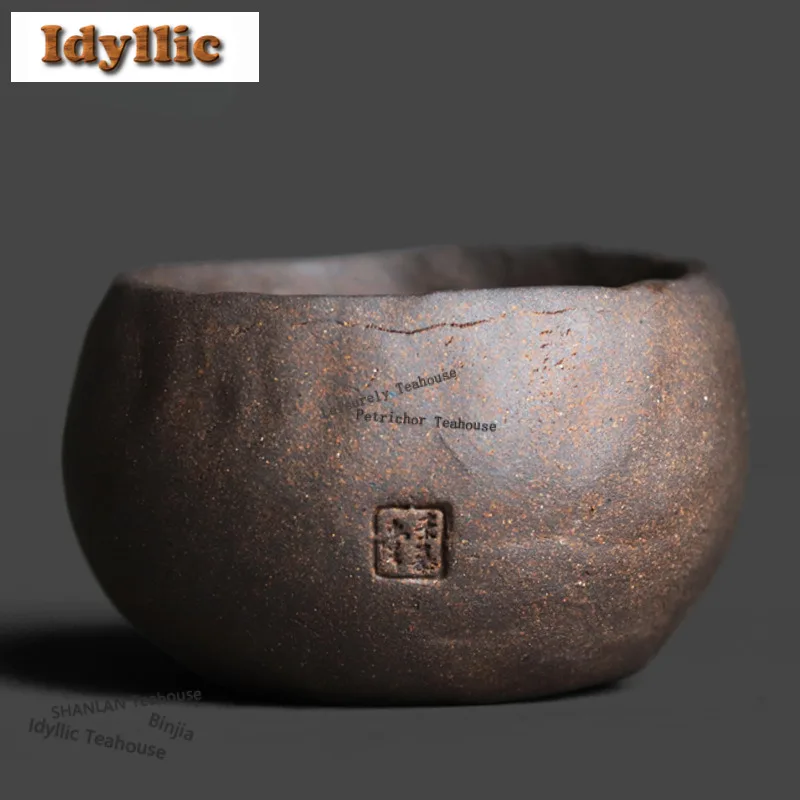 

Чайная чашка ручной работы из глины 100 мл, эстетичная чаша для чая, набор чайных чашек, чашка для дегустации ароматов, мастер-чашки для ча-чжан, декор для кафе