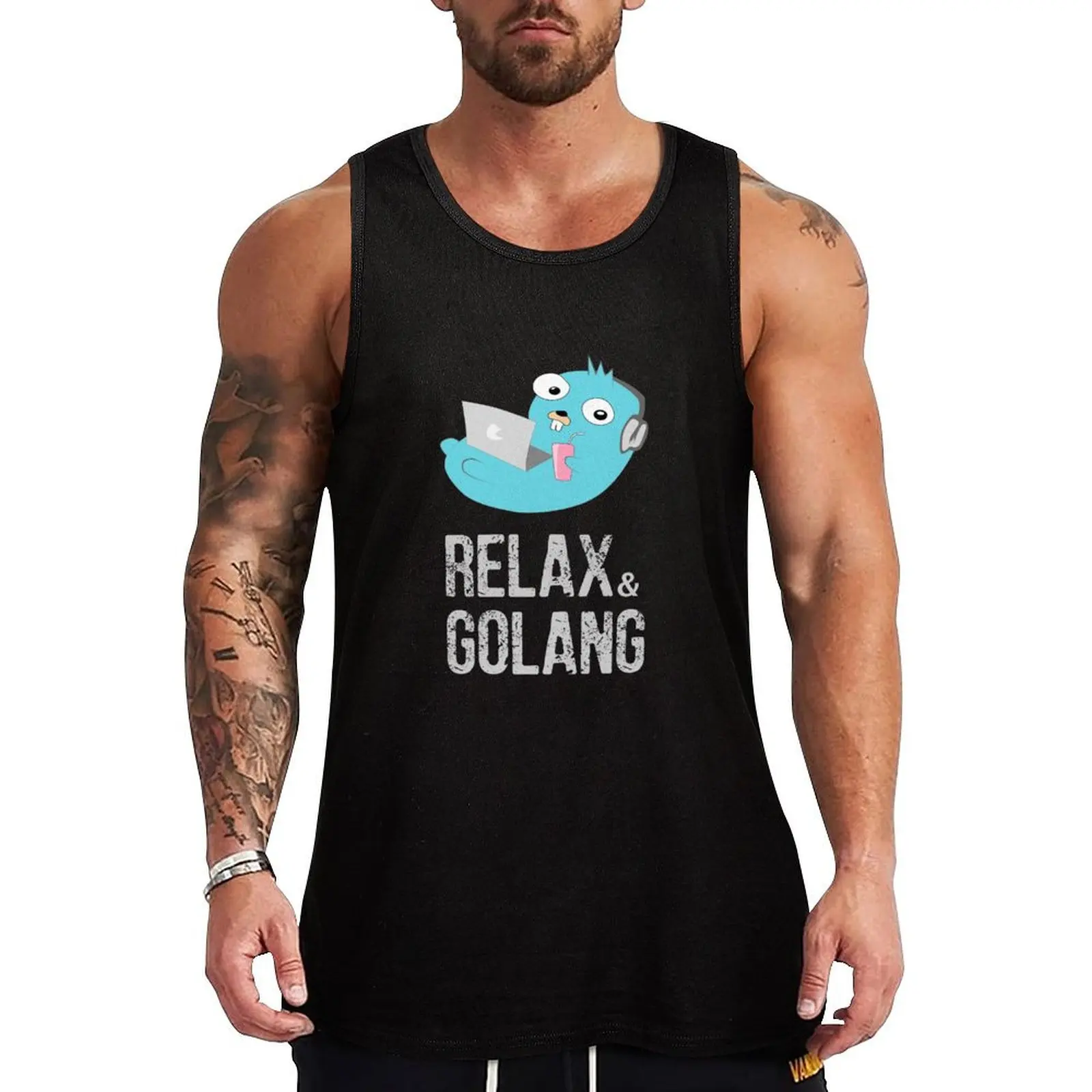 

Relaxing Gopher Tank Top Gym clothes gym t shirt men