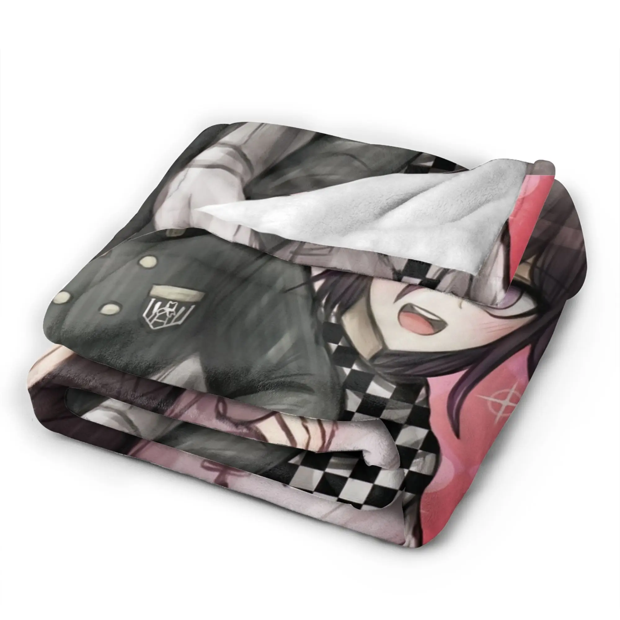 Danganronpa Flannel Blanket Winter Nagito Komaeda The Ultimate Soft Durable Throw Blanket for Boy Girl Bedspread Sofa Bed Cover