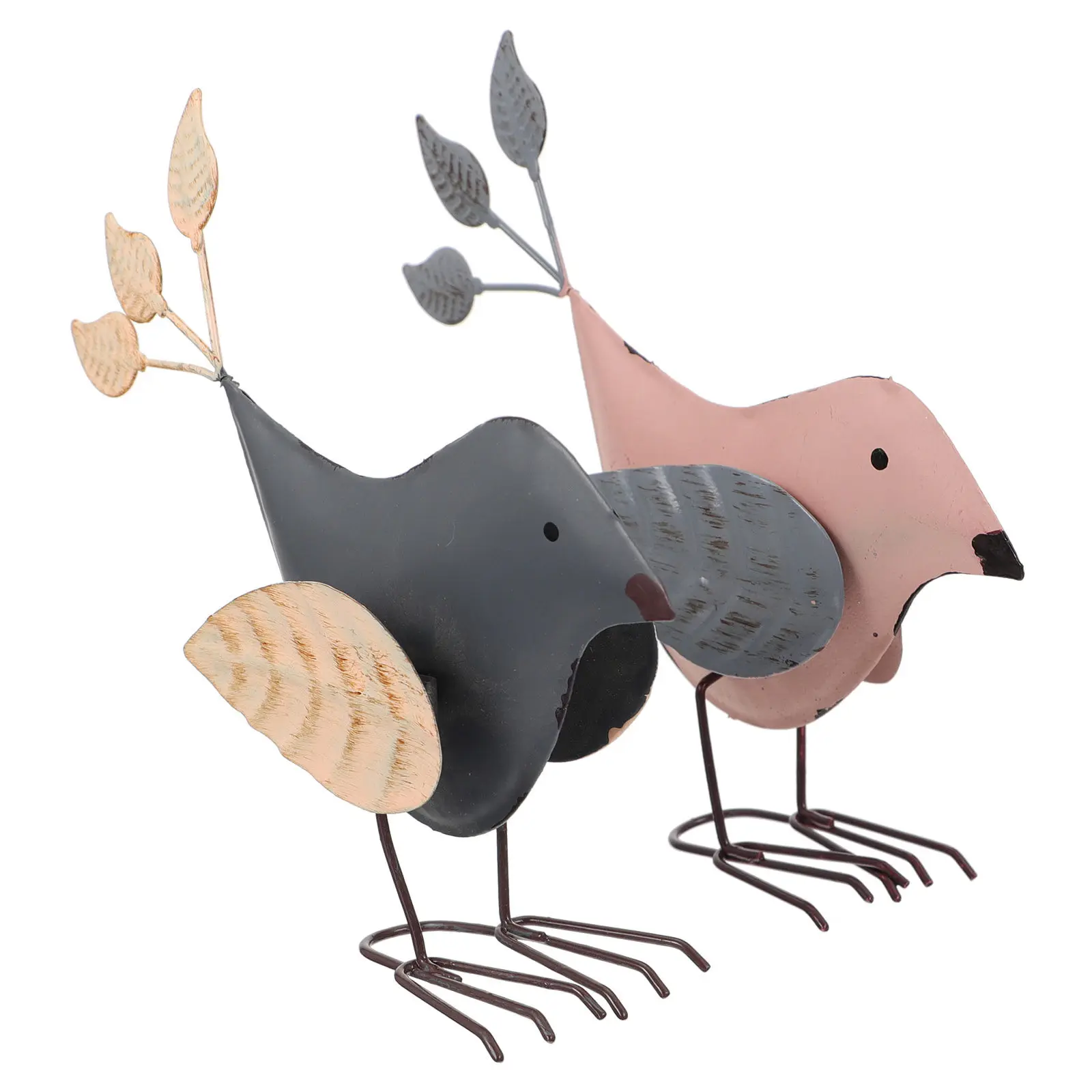 

2 шт. Декоративные статуэтки птиц для стола, настольные скульптуры, украшения для сада и рукоделия