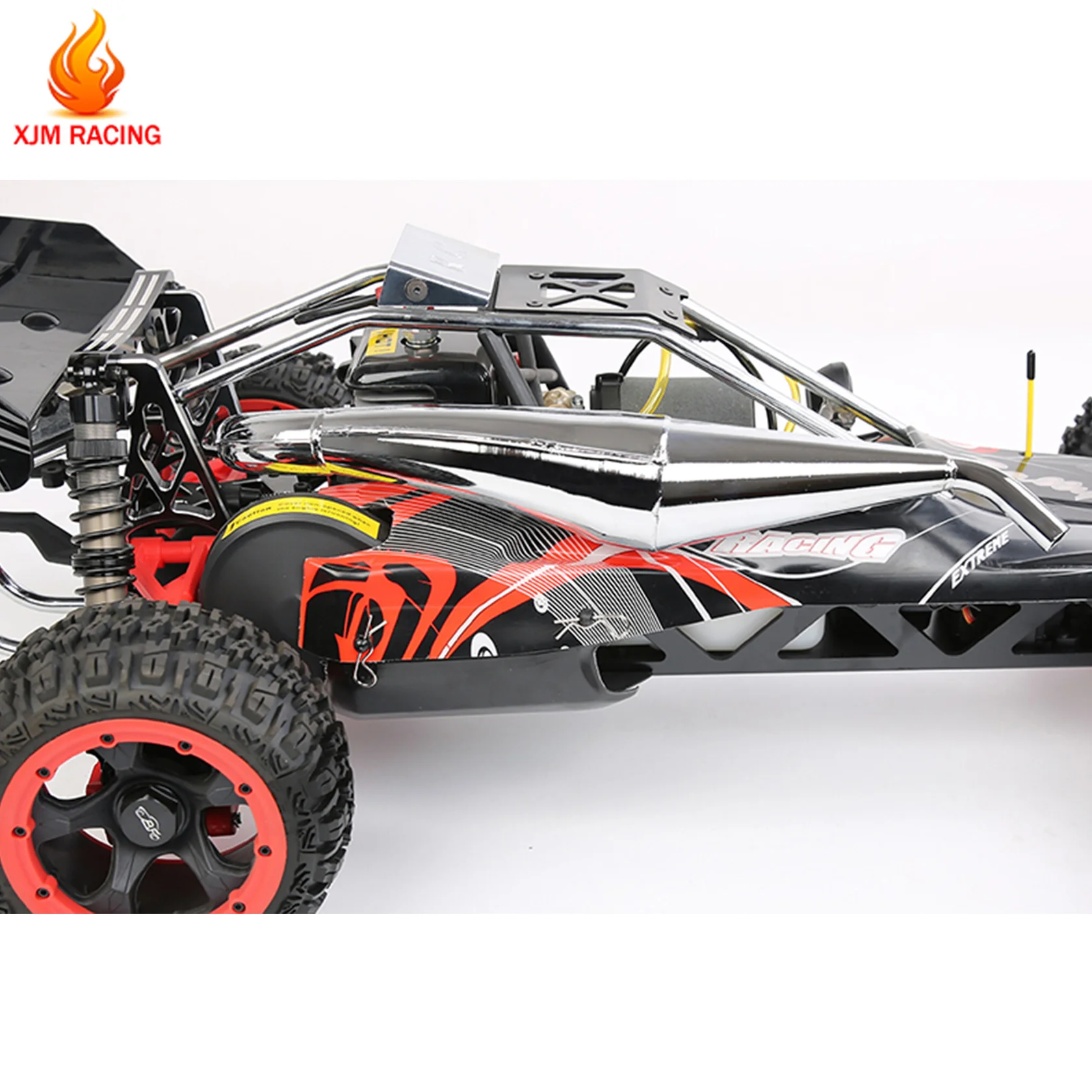 Metal Muffler or Exhaust Pipe for 1/5 Hpi Rofun Rovan Km Mcd Gtb Racing Baja 5B 5T 5SC Truck Rc Car Parts