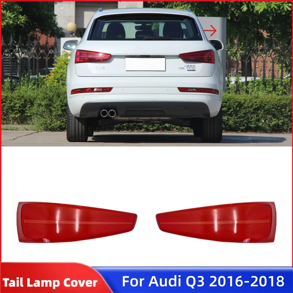 

Для Audi Q3 2016 2017 2018, аксессуары для заднего фонаря автомобиля, аксессуары для автомобиля, задний фонарь, абажур, колпачки