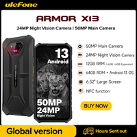 Ulefone Power Armor X13 Rugged Waterproof Smartphone 12GB+64G Android 13， 6320mAh 50MP 6.52\