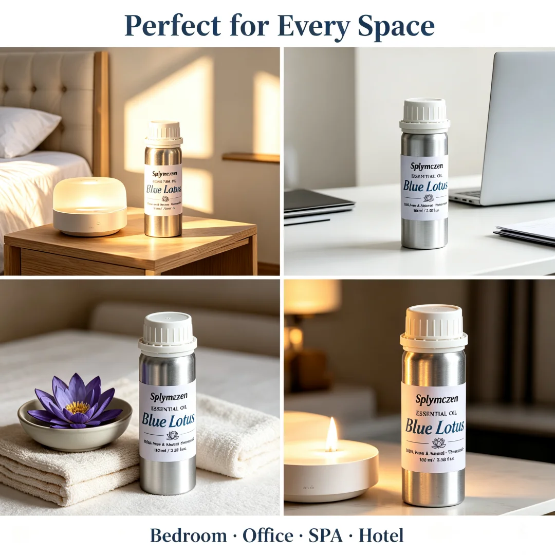 100ml Blaue Lotus Raumduftöl, Natürliches Duftöl für Reed-Diffusoren, Aroma-Diffusor, Hotel & Haushalt Raumduft – Detail 2