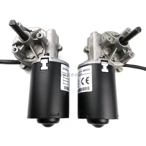 Schneckengetriebe, 30 W, 50 U/min, hohes Drehmoment, DC 12 V, 24 V, elektrischer umkehrbarer Metallgetriebemotor, rechtwinkliger Mini-Motor mit flacher Welle