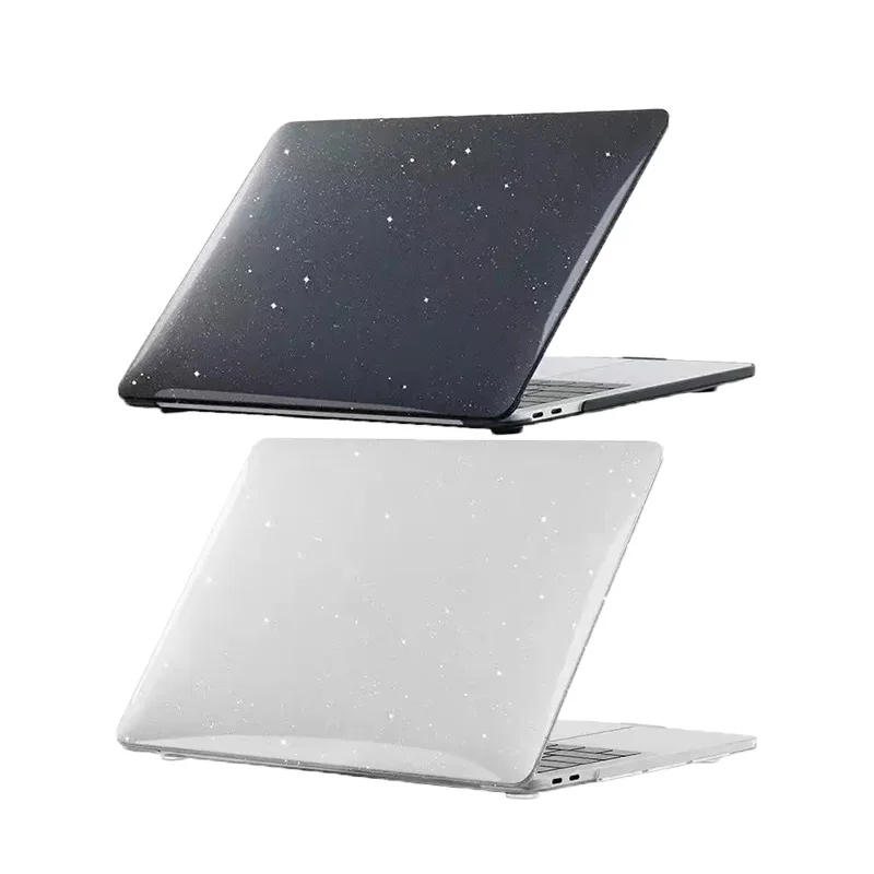 Glitter Laptop Case For Macbook Air 13.6 15 M5 M4 M3 M2 M1 Chip Hard Cover For Mac Book Neo A3404 2026 Pro 14 13 16 Inch Sleeve