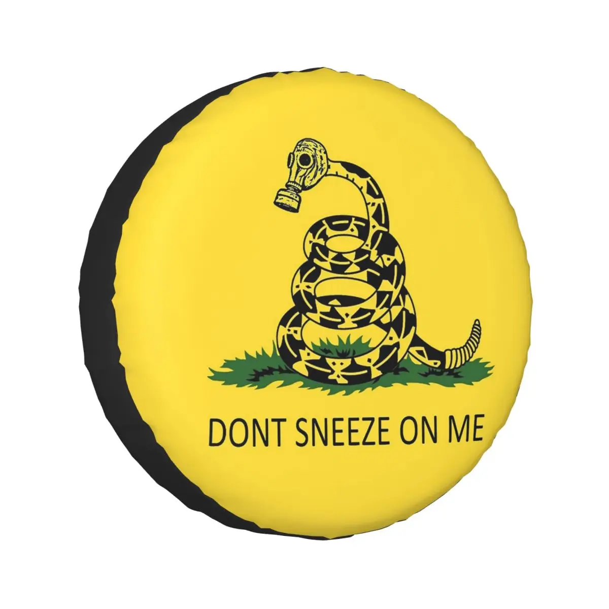 

Custom Don't Tread On Me Gadsden Flag Spare Tire Cover for Car Trailer 4x4 Wheel Protector Covers 14" 15" 16" 17" Inch