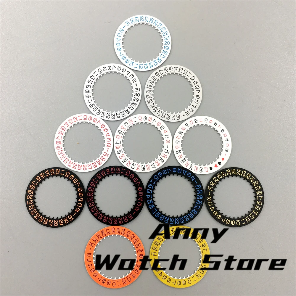 

NH35 Светящиеся часы с календарем, черный, белый, зеленый, синий, колесо даты для NH34, механизмы NH35, модифицированные инструменты для ремонта, заводная головка 3,0/3,8