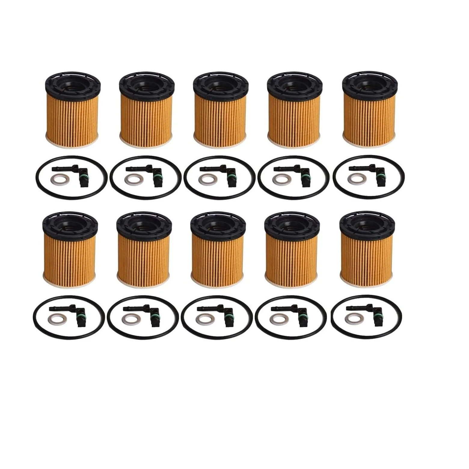 

10pcs Oil Filter for Kia Rio K5 Sorento for Hyundai Accent Sonata Venue Elantra Kona Santa Fe 1.6L 2018-2023 26350-2M000