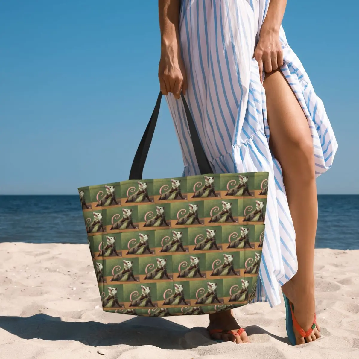 

Amateur Opossum Actress Beach Tote Bag Sport Gym Yoga Duffle Large Tote Bag Women Travel Bag Fitness bag