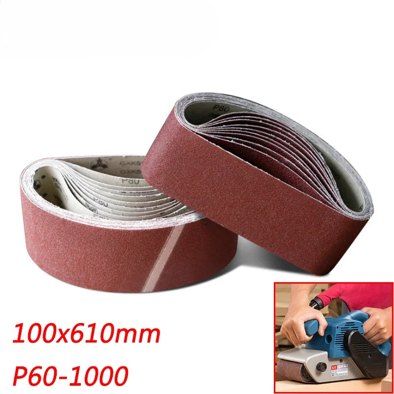 5 Pieces 100 * 610 mm Sanding Belt. 4