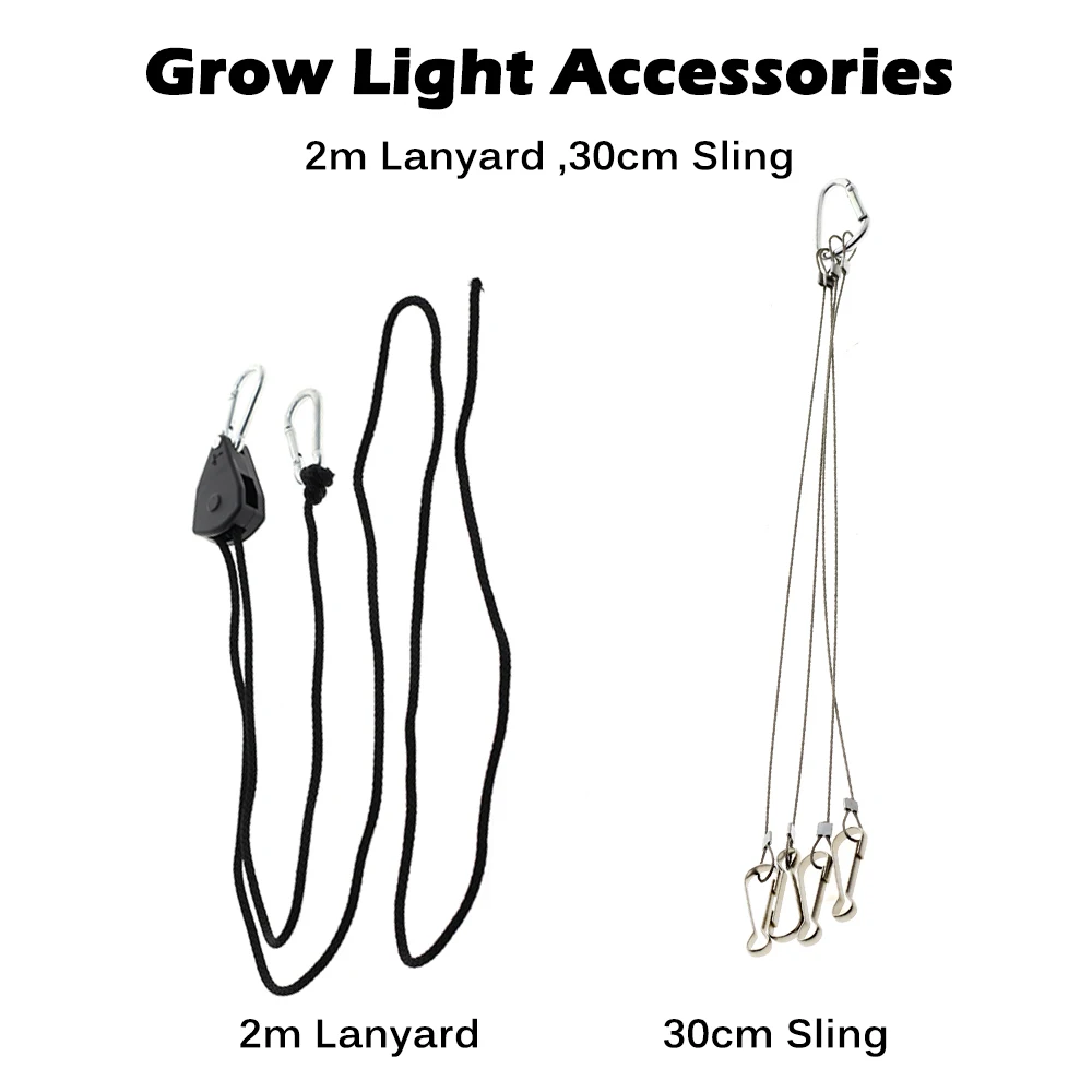 Adjustable Lanyard Sling Grow Light Accessories for Plants Growing Lights Wire Rope Grow Lights Quantum Panel Accessories