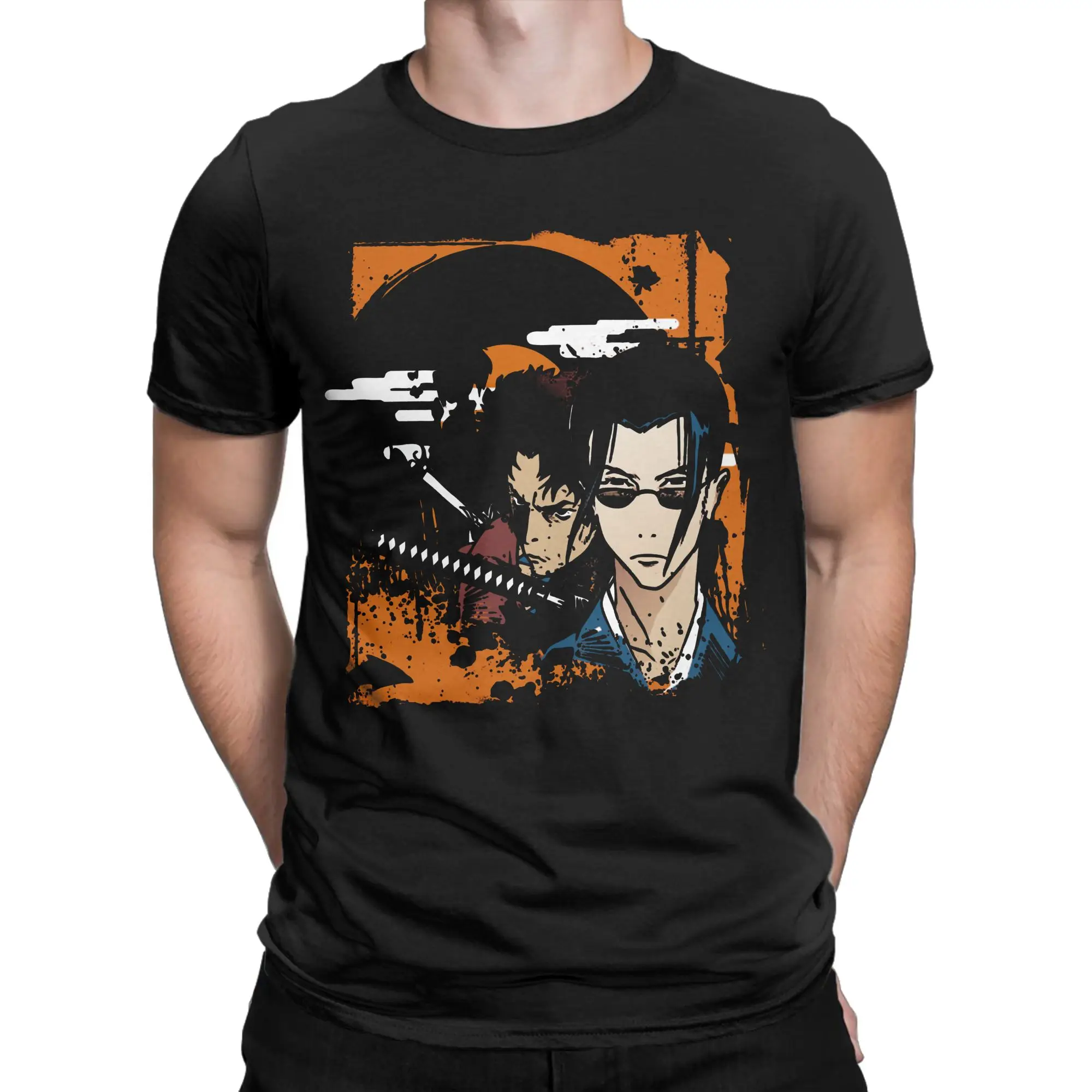 Camiseta Way of the Samurai para homens e mulheres, camiseta de algodão Samurai Champloo Mugen, gola redonda, manga curta, roupas plus size