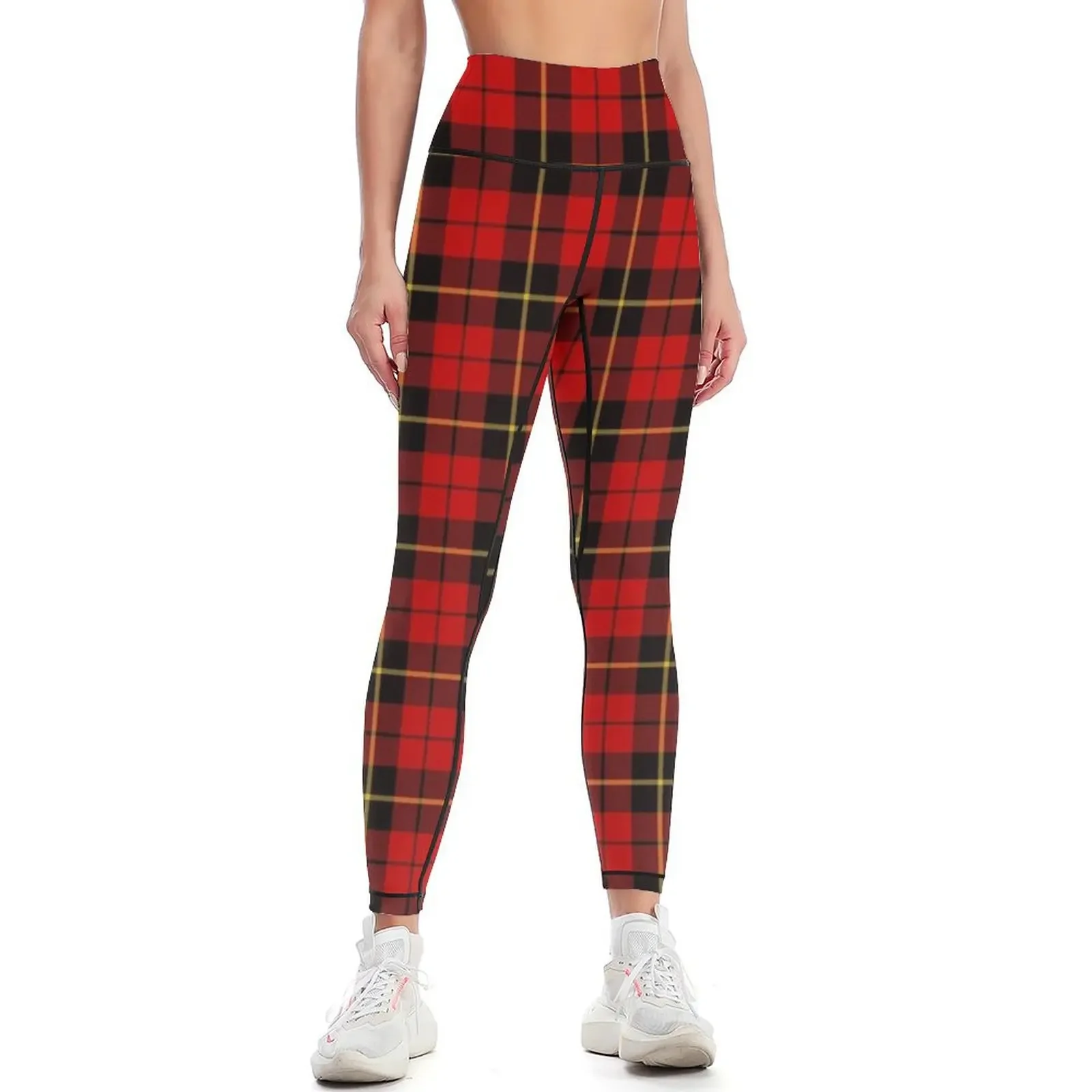 Clan Wallace Tartan Leggings Golf wear push up fitness joggers for flared Womens Leggings