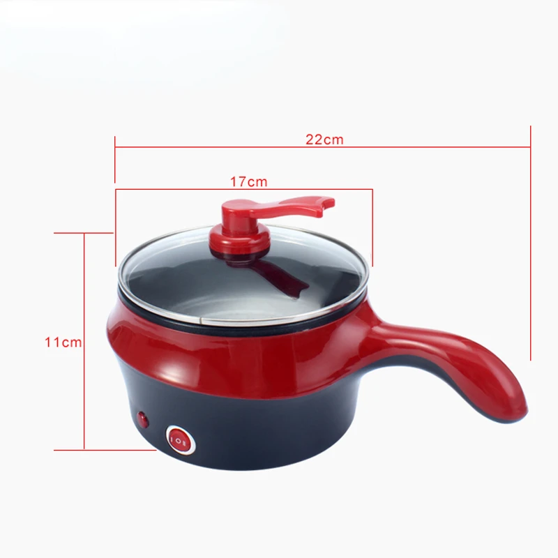 Cooker Hot Pot Mini Non-stick Food Noodle Cooking Skillet Egg Steamer Soup Heater Pot Frying Pan EU