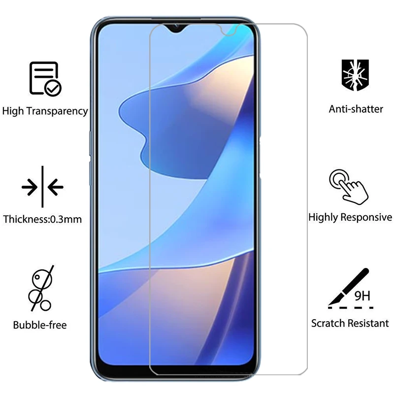 screen protector for oppo a54s protective tempered glass on oppoa54s a 54s 54 a54 s phone film glas 9h opo opp oppa appo opoa54s