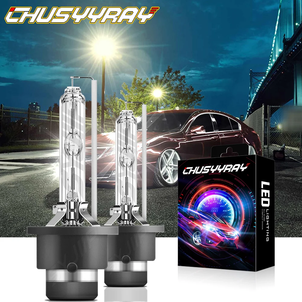 

CHUSYYRAY Compatible For Acura TL 2004 2005 2006 2007 2008 D2S Hi&Lo Beam HID Headlight Bulbs Led Lights For Car Led Headlight