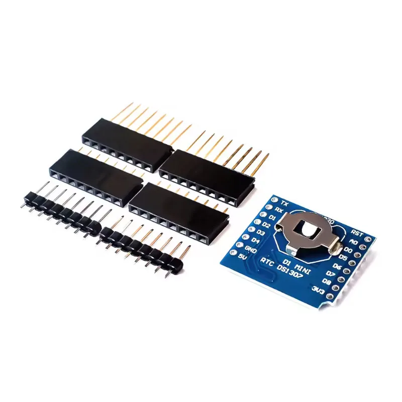 RTC DS1307 Real Time Clock DataLog Shield for Micro SD D1 Mini+RTC DS1307 Clock With Pin-headers Set for Raspberry