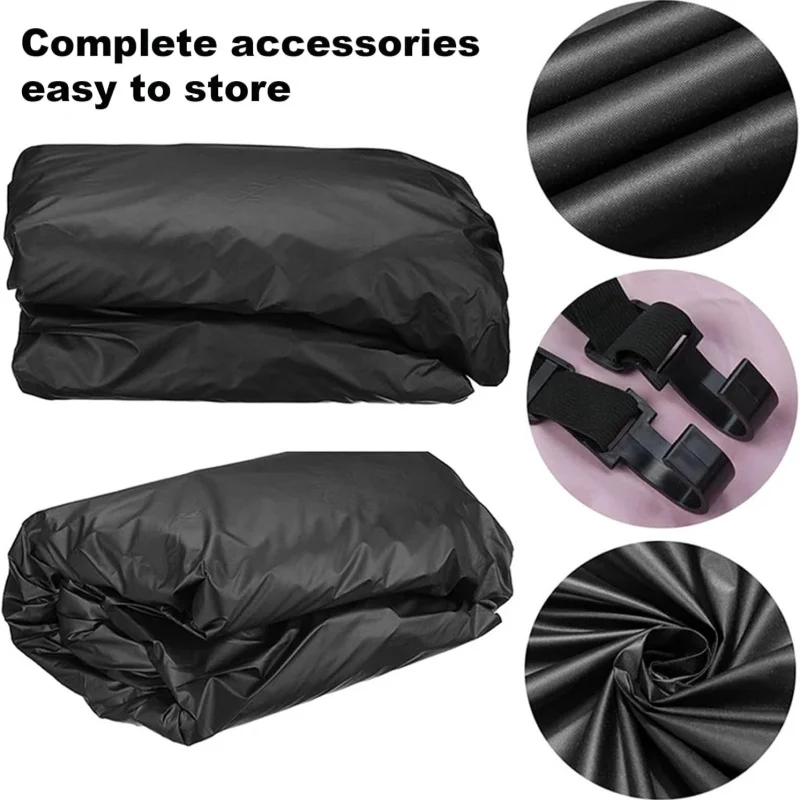 210D أكسفورد RV غطاء سقف مقاوم للماء الغبار ظلة الغطاء الواقي للمنزل متنقل تخييم قماش القنب العلوي التخزين المحمولة