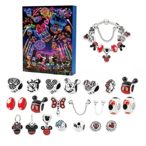 Yeni mickey'nin noel advent takvimi takvimde 24 saat boyunca noel'e geri sayım yapmak için bilezikler-kendin yap-takı yapma kiti-sevimli küçük kızın hediyesi, noel 8 en çok satan, bilezik, çocuk seti no. 4