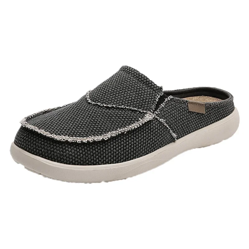 

Men's Casual Canvas Slippers Summer Soft Comfortable Breathable Men's Cloth Sandals
