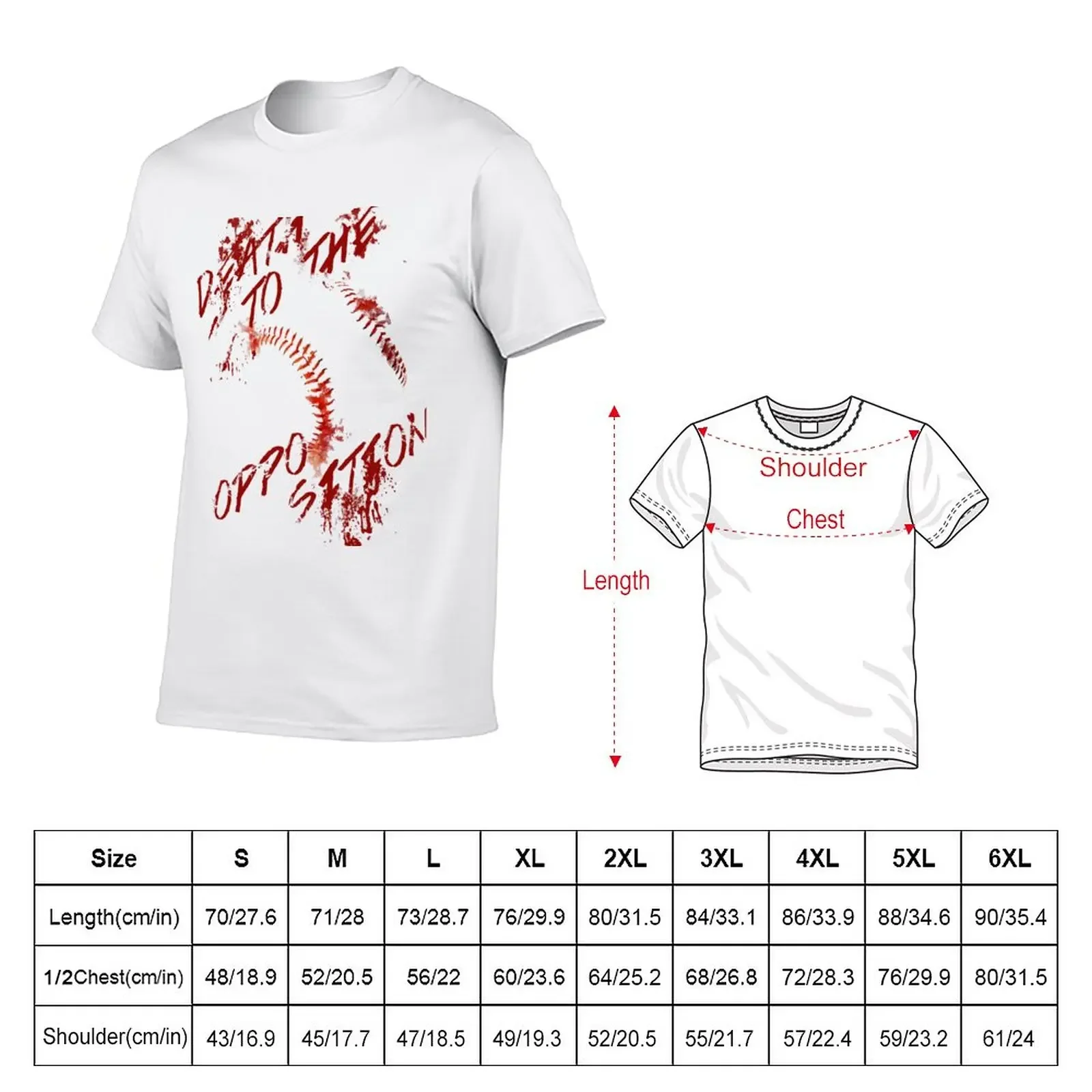 Death to the Opposition T-Shirt sports fans quick drying kawaii clothes mens graphic t-shirts pack