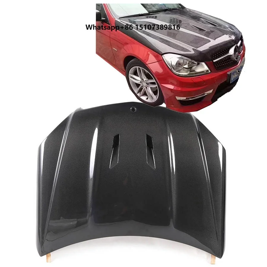 New GEEMOXI Carbon Fiber Engine Bonnet for W204 C63 2007-2014