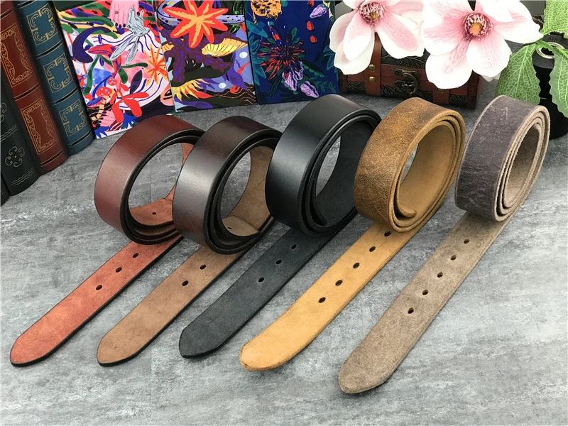 3,8 cm Top Geauine Ledergürtel ohne Schnalle Mann Gürtel Ceinture Homme Herren Ledergürtel ohne Schnallen für Männer 105-125cm sp05 – Detail 14