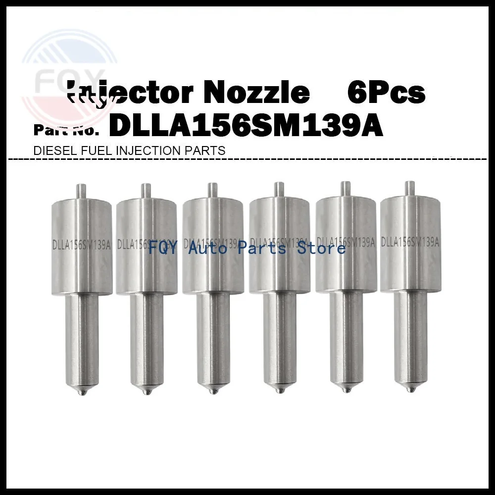 

6X для Doosan MEGA 200-V SOLAR 220LC-V: Высококачественная форсунка дизельного топлива DLLA156SM139A
