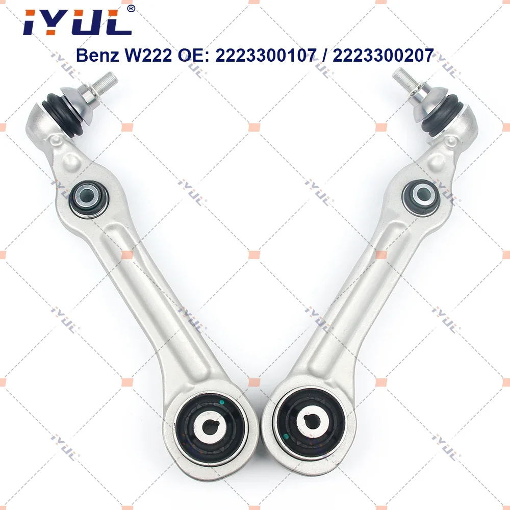 

IYUL A Pair of Front Lower Control Arms for Mercedes-Benz W222 S300 S320 S350 S400 S450 S500 S560 S600 S63AMG S65AMG 2223300107