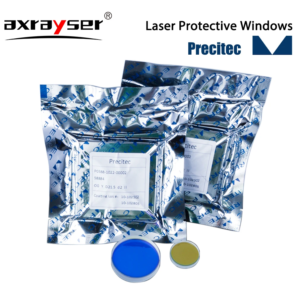 Precitec Original Protective Laser Windows Lens Dia.21.5x2 22.35x4 24.4x2 30x5 37x7 for Procuttor Fiber Laser Head