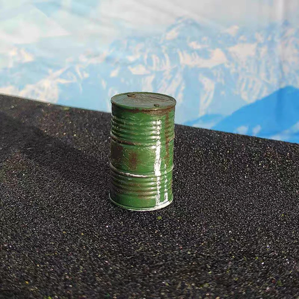 5 szt. Model beczki olejowej, beczka przemysłowa do łodzi RC, dioram, dekoracji modelarskich, pudełko do przechowywania, akcesoria do scen z gier wojennych i dioram.