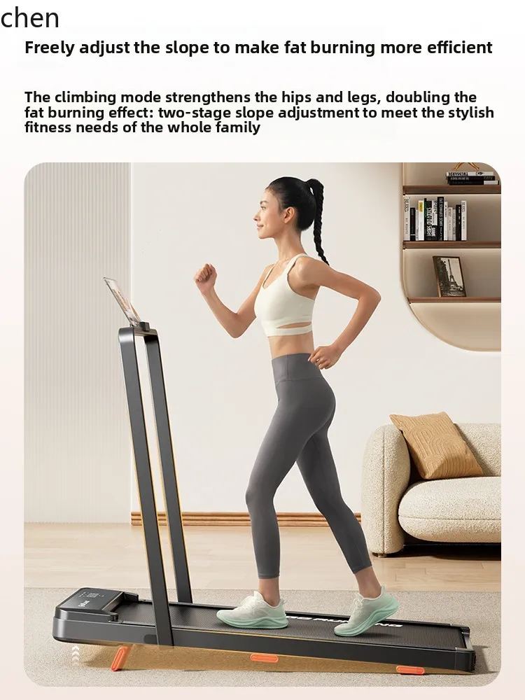 ZML treadmill household small indoor folding silent walking machine mini walking machine climbing
