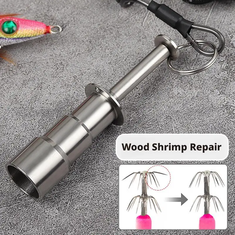 مصحح خطاف الحبار يمكن أن يستعيد خطاف الأخطبوط في خطاف إبرة معدات صيد سمك الشبوط أداة صيد السمك من الفولاذ المقاوم للصدأ #5