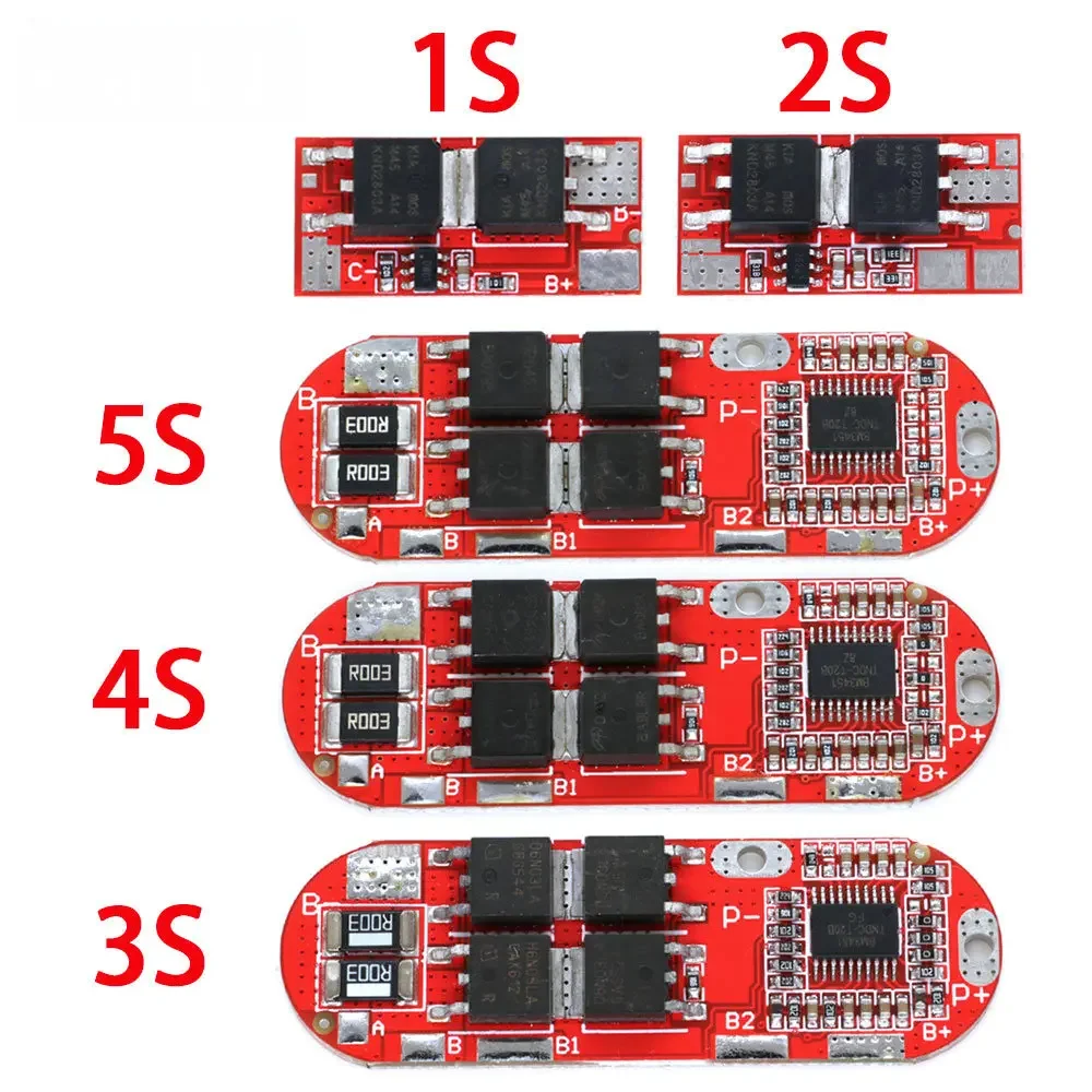 5s 25A BMS 18650 Li-Ion Lipo Lithium Battery Protection Circuit Board Module Pcb Pcm Lipo Charger 1s 2s 10a 3s 4s