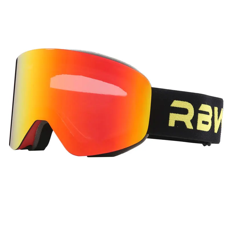 Magnetic Ski Goggles Double-Layer Anti-Fog UV400 Snowboard Goggles Ski Eyewear for Men and Women