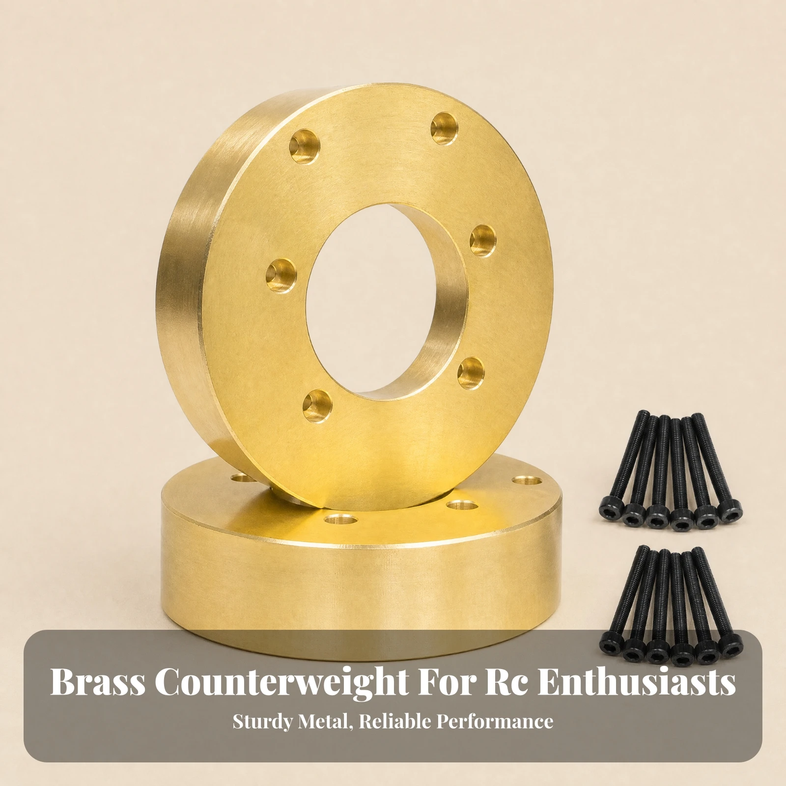 Machined Brass RC Wheel Spacer Pair Precision Brass RC Wheel Spacers Track Width Widening Sleek for Scale Truck Builds