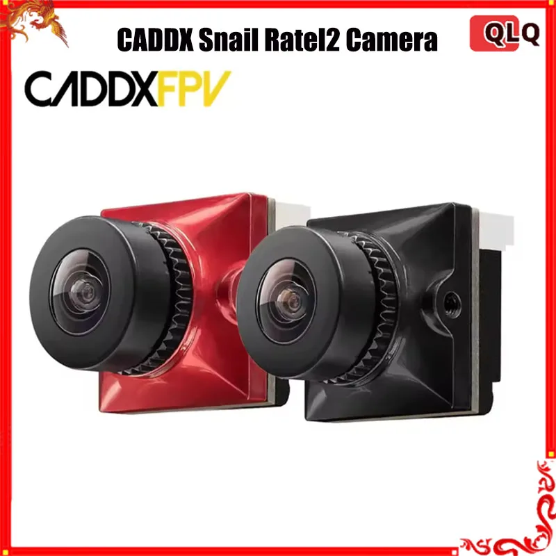 CADDX-Capteur Ratel 2 4.5-36V sous TVL 160 ° FOV 2.1mm Starlight, Micro Caméra FPV NTSC & PAL CVBS, Sortie pour RC FreKouDrone