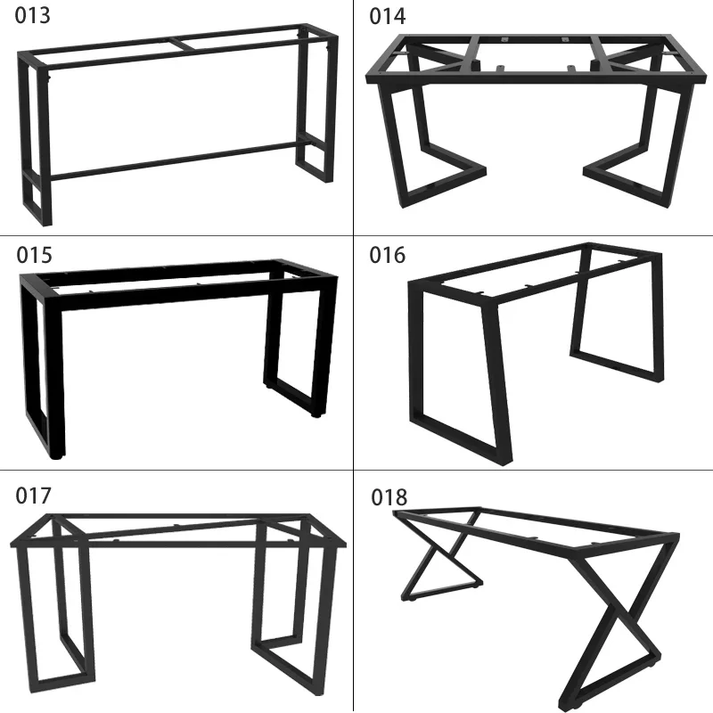Duży stół ze stali nierdzewnej, stół jadalny, biurko, toaletka z podnóżkami barowymi, metalowy stojak, prosta czarna noga stołu