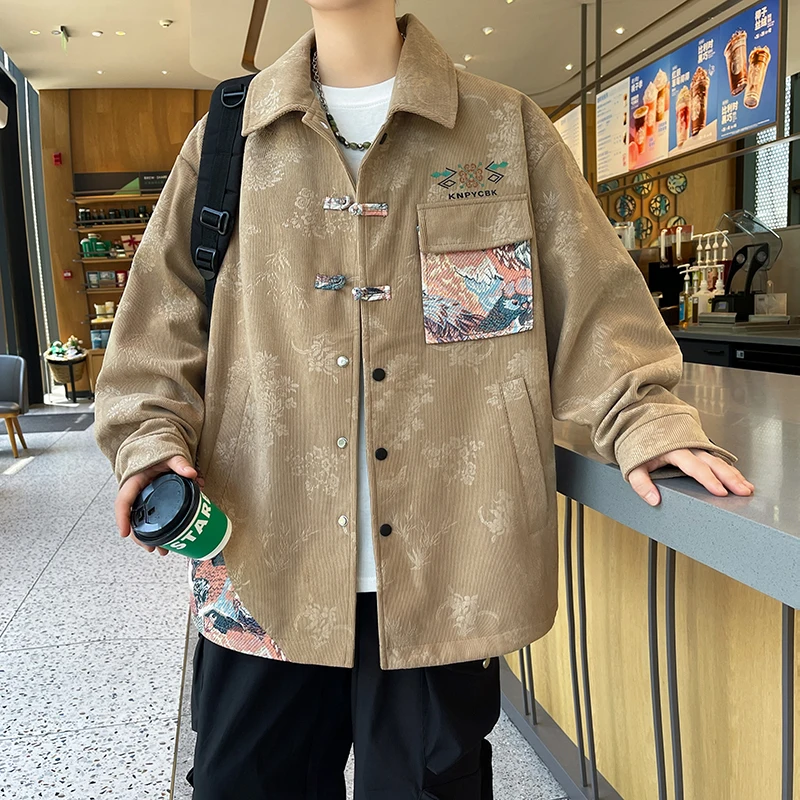 

TUCANO, новинка 2023 года, мужская длинная све Jaet, модная универсальная верхняя одежда Haome в китайском стиле, молодежная верхняя одежда с откидным воротником-стойкой