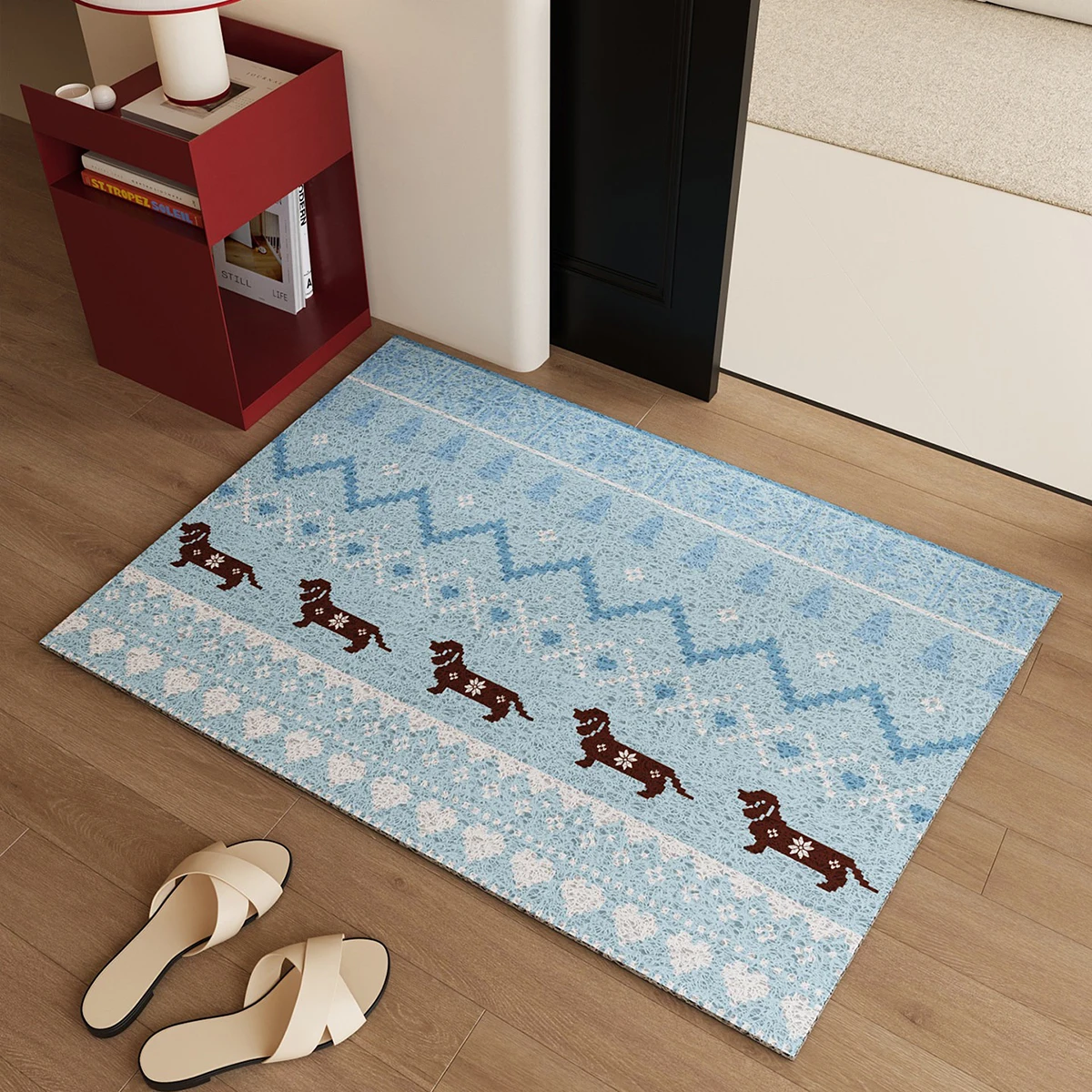 Entrance Doormat Cartoon Dog Light Luxury Home Decoration Doormat Anti-slip Wear-resistant Carpet Килим Alfombra Entrada De Casa