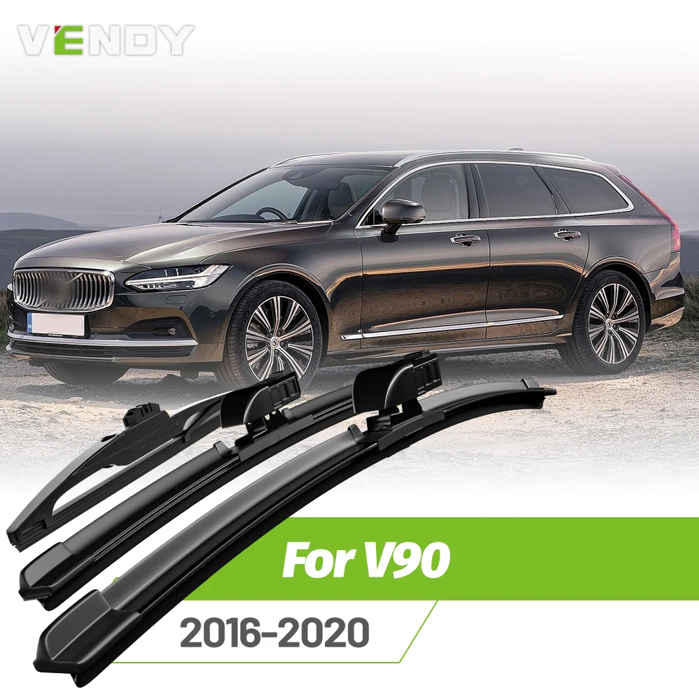 

Front & Rear Wiper Blades Set For Volvo V90 2016-2020 Windshield Windscreen Window Rain Brushes 24"+20"+14"